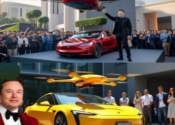 Elon Musk’s First Prototype of the Flying Tesla Car SHOCKED the World!.The future of transportation just took a giant leap! Elon Musk has unveiled the