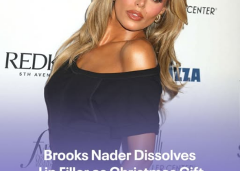 Brooks Nader Dissolves Lip Filler as Christmas Gift to Her Parents