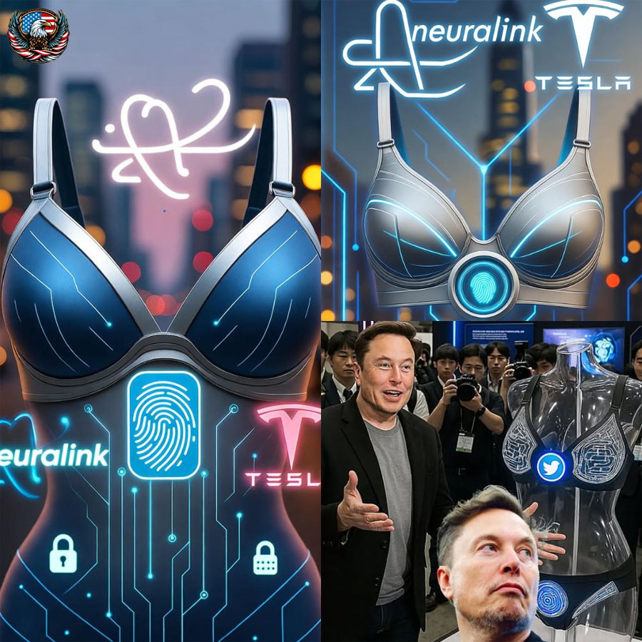TECHNOLOGY SHOCK! Elon Musk launches “Smart Biometric Bra” — Unlocked with just one fingerprint!