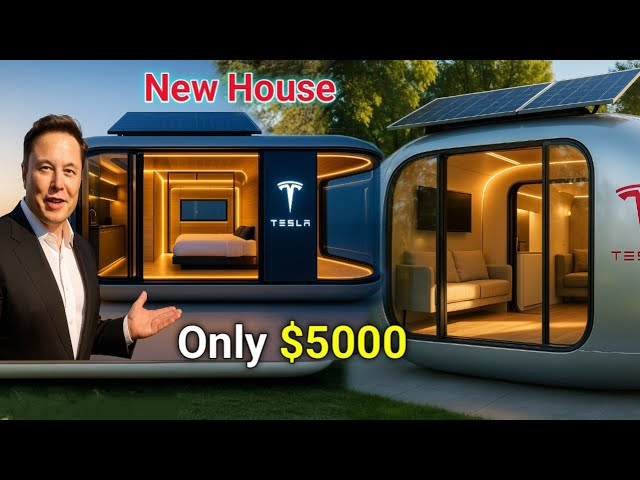 Tesla’s $5000 Tiny House – Elon Musk’s Game-Changing Affordable Smart Home, Tesla Tiny House