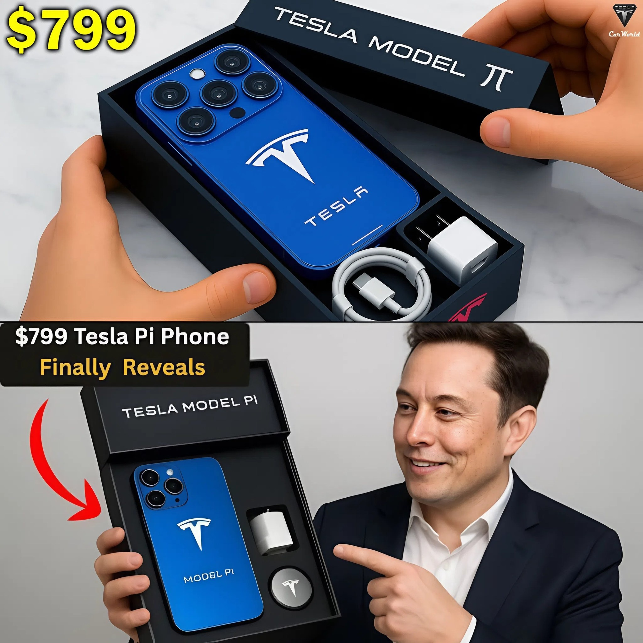 The $799 Tesla Pi Phone has finally been revealed — and its first look is already shaking Apple. 